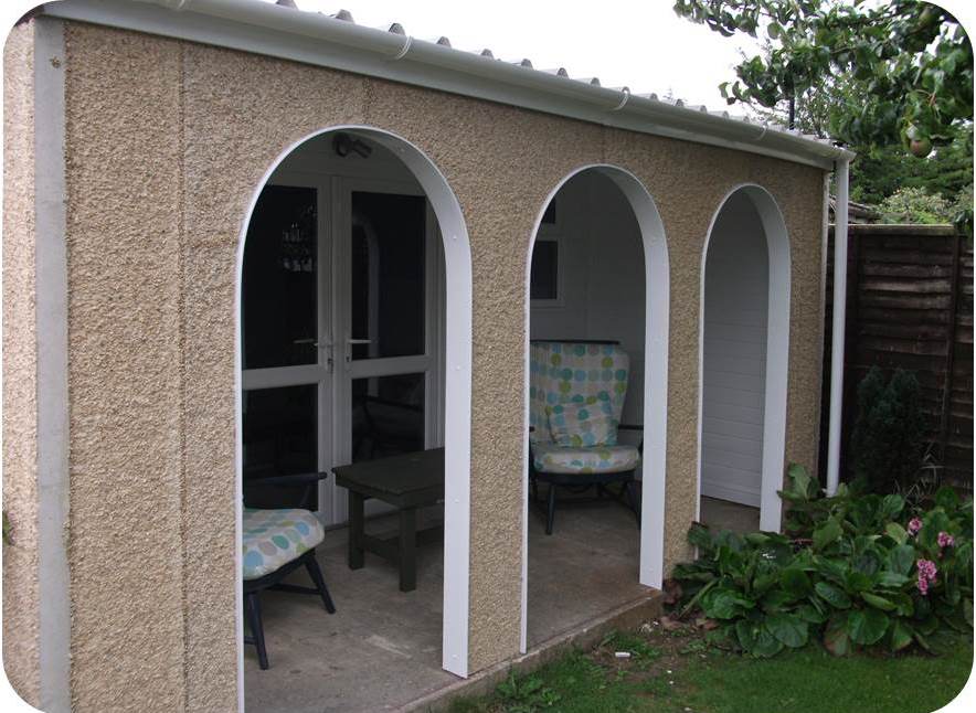 Leofric Single Arched Moreton Concrete Garages